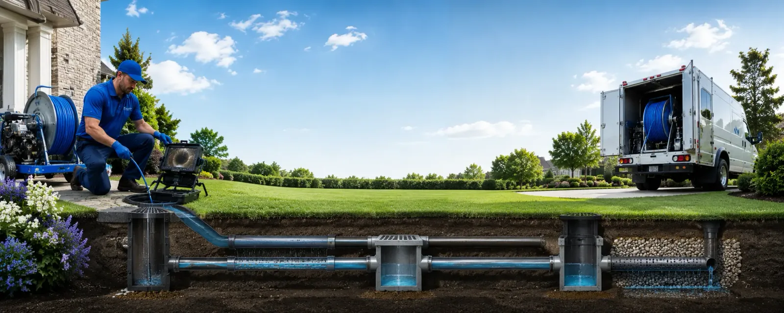 Outdoor drain cleaning information for Lewiston, CA